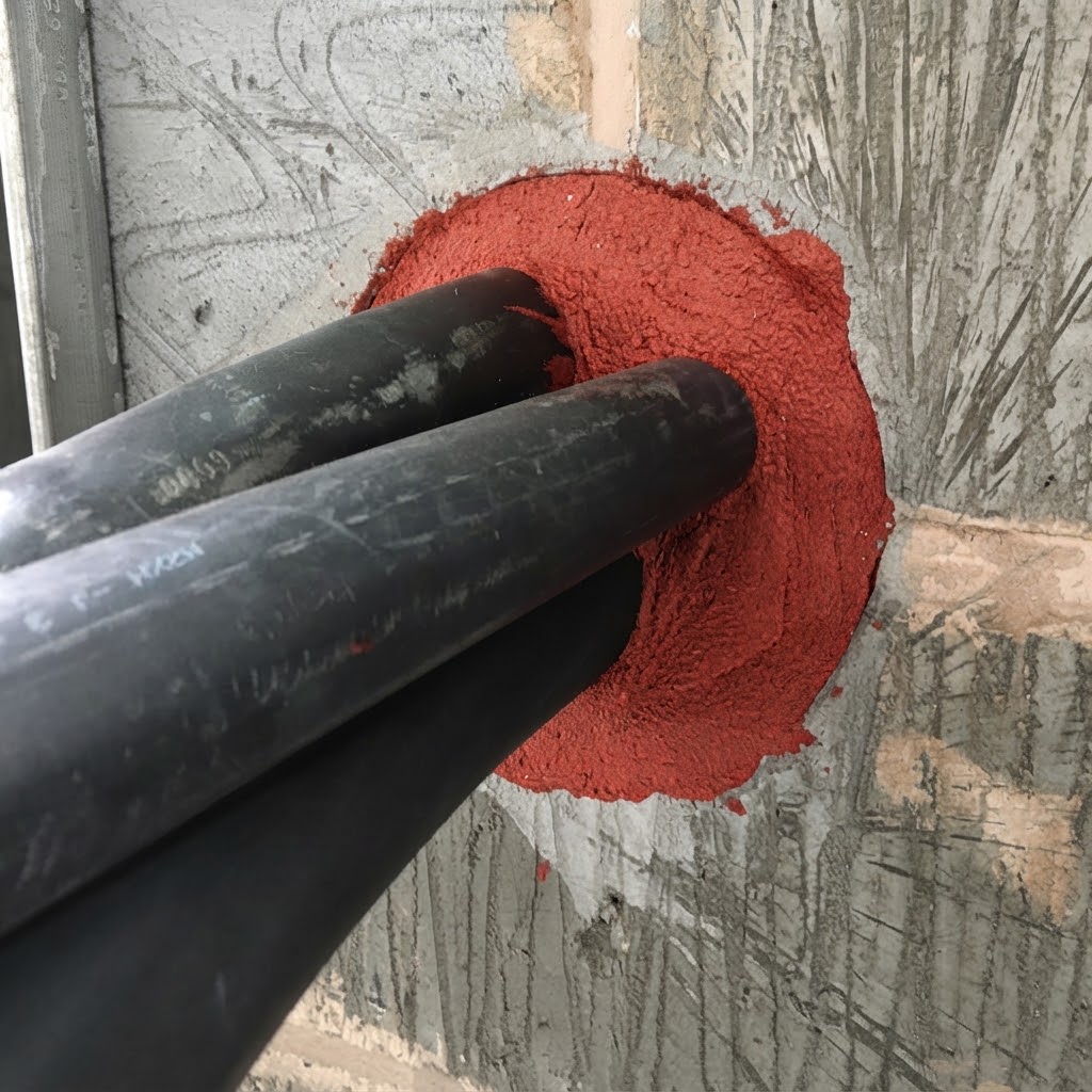 Fire Stoping Essex_intumescent_fire_sealant_pipe_penetration